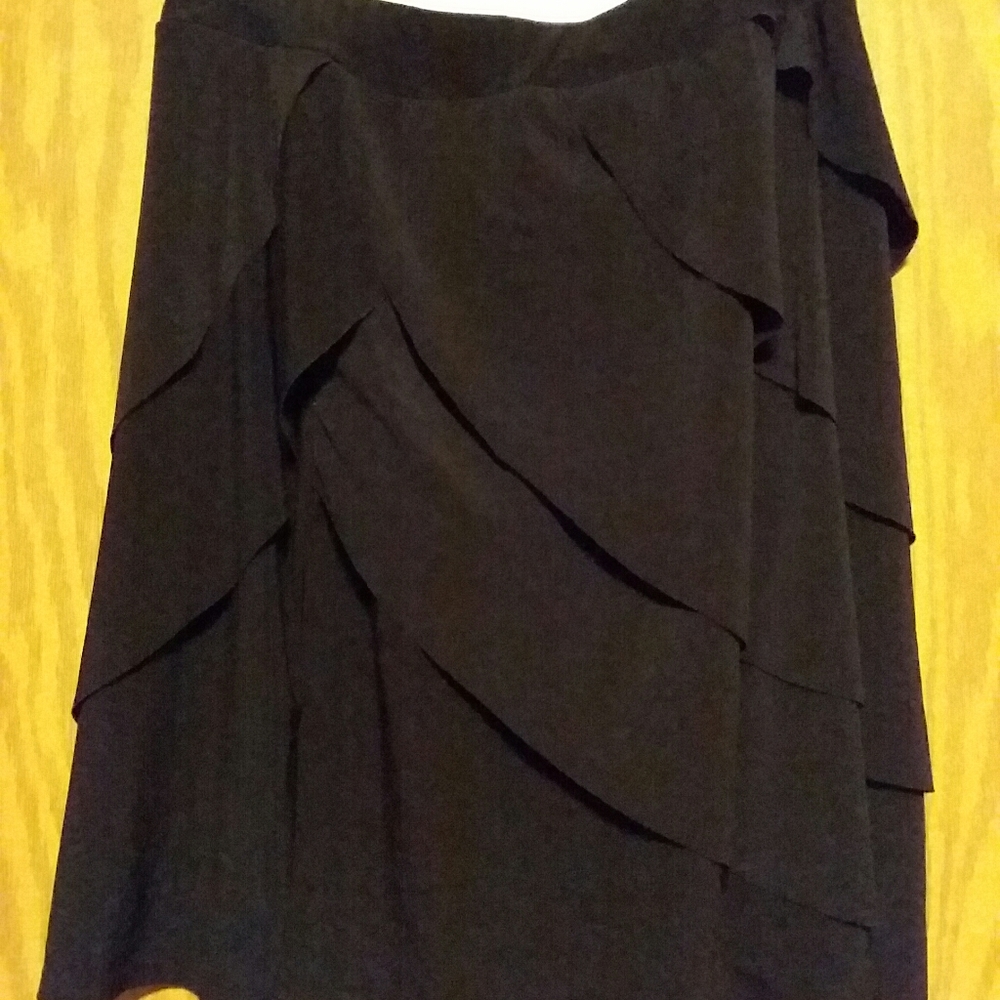 Black mini skirt